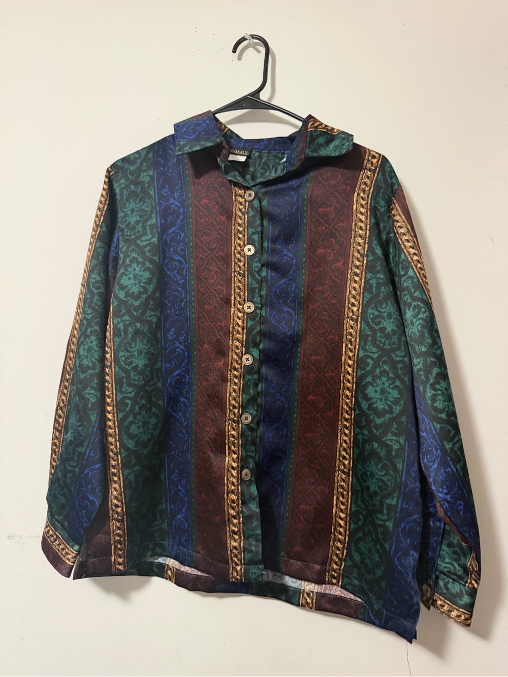 VTG Patterned Button Down